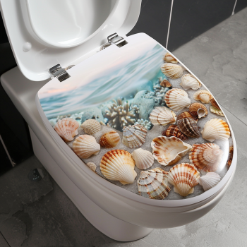 clear seashell toilet seat