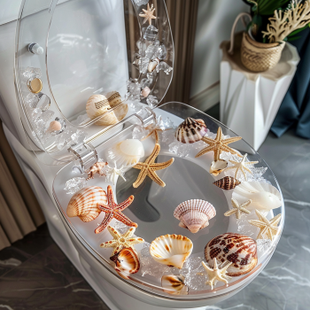 sea shells toilet seat