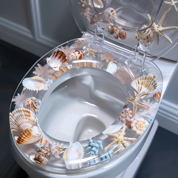 seashell toilet seat