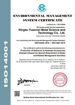 environmental managemnet system certificate