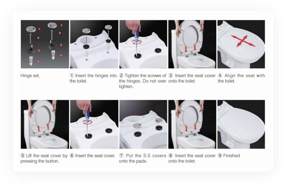 Installation Of Self Cleaning Toilet Seat