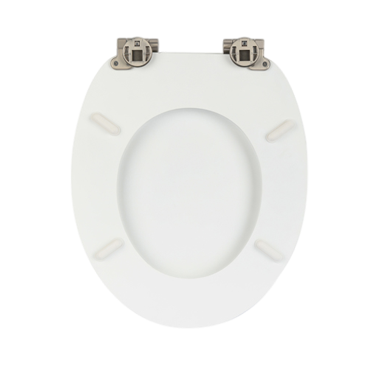 Gray Color Round Toilet Seat With Soft Closing Hinges LGMDHZ-2102