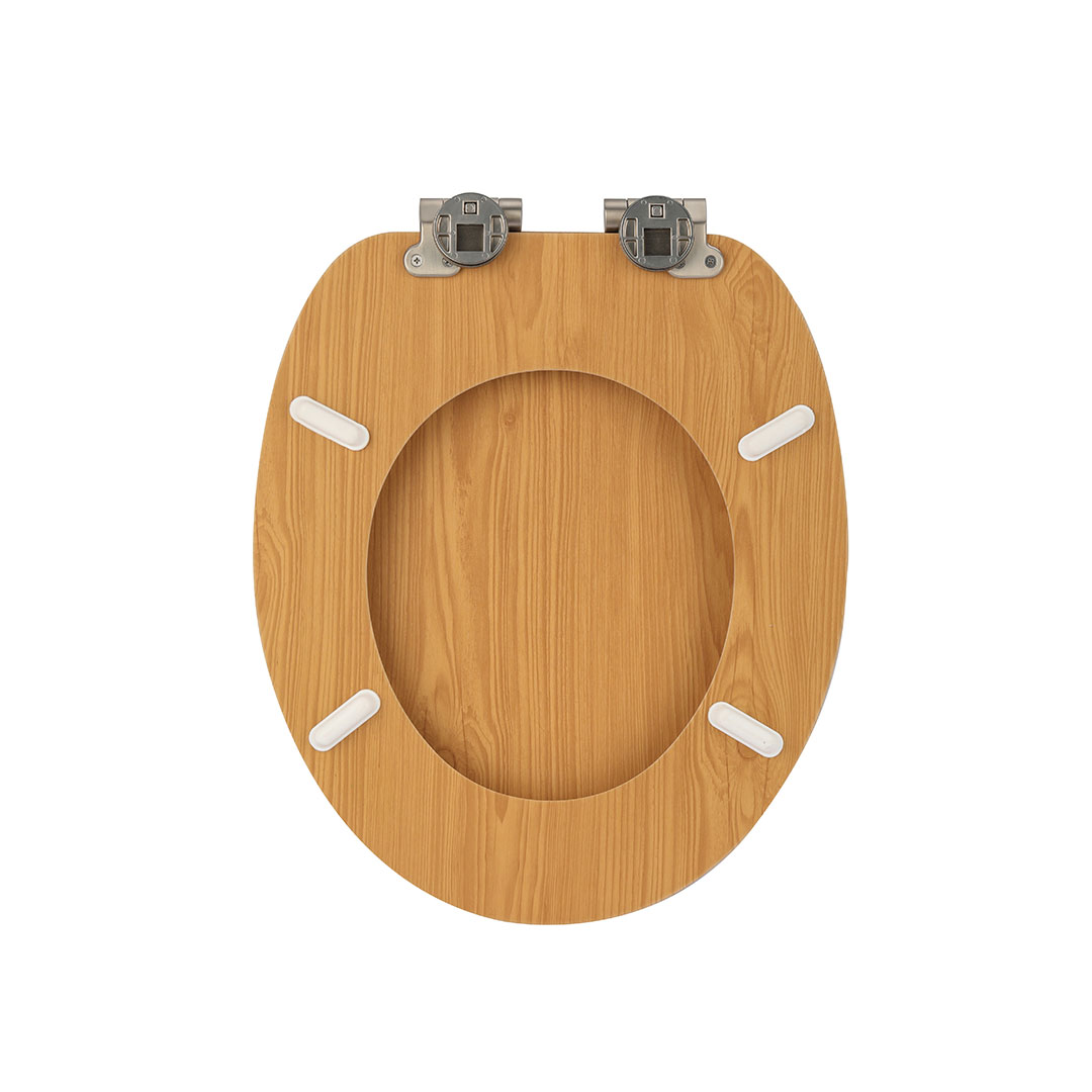 Blue Wooden Toilet Seat