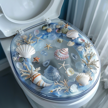 sea shells toilet seat
