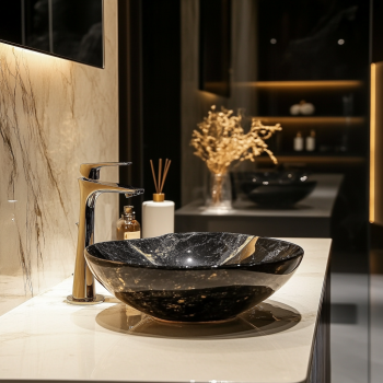 bathroom single hole sink faucet