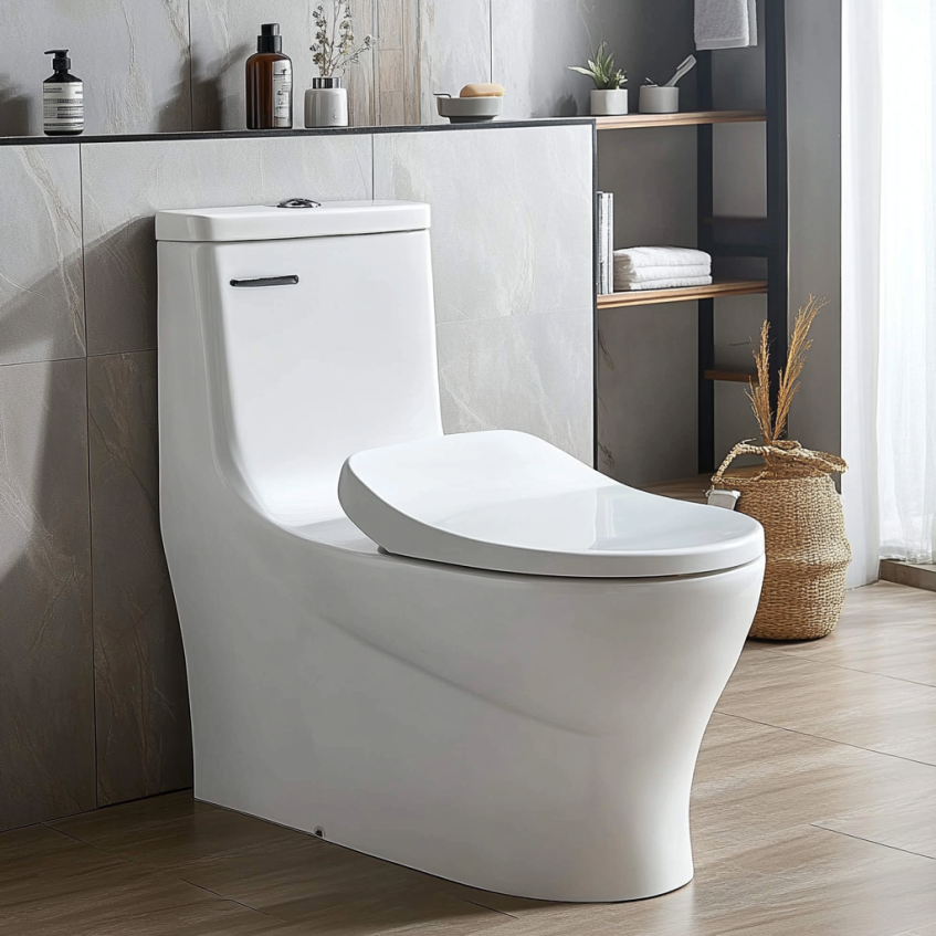 d shape family toilet seat soft close